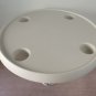 White Boat Cockpit ABS Plastic Round Table Top 610mm 24 Inch Marine Yacht RV