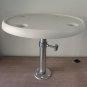 White Boat Cockpit ABS Plastic Round Table Top 610mm 24 Inch Marine Yacht RV