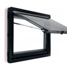 Top Hung Side Window Right Angle Ventilation Hatch With Screen and Blind RV Caravan Motorhome MG16RW