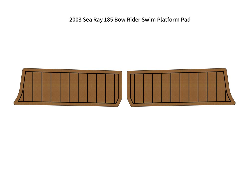 2003 Sea Ray 185 Bow Rider Swim Platform Pad Boat EVA Foam Teak Deck Floor Mat