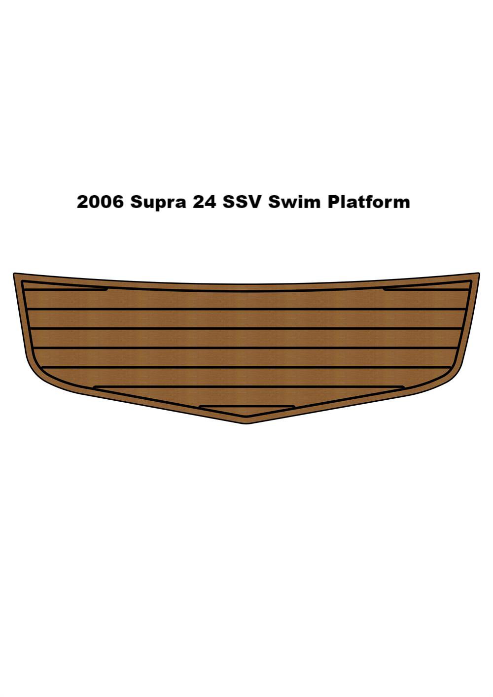 2006 Supra 24 SSV Swim Platform Step Pad Boat EVA Foam Faux Teak Deck Floor Mat