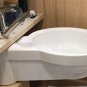 White Acrylic Swivel Sink Hand Wash Basin 485*310*220mm Boat Caravan RV GR-Y002