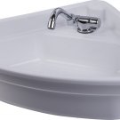 White Acrylic Sink Hand Wash Basin 480*480*145mm Boat Caravan Camper RV GR-Y007B