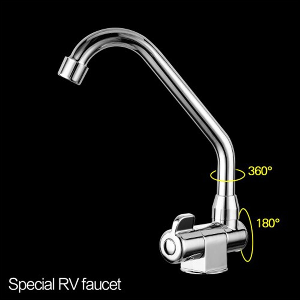 Brass Cold Water Folding Faucet Tap 225*94mm Marine Boat RV Caravan ...