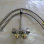Brass Folding Cold Hot Water Faucet Tap 205*125mm Boat RV Caravan Camper 001