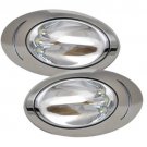 12V Side Mount LED Docking Back-up Light Pair 316 Stainless Steel Marine Boat RV
