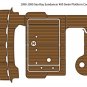 1998-1999 Sea Ray Sundancer 400 Swim Platform Cockpit Pad Boat EVA Teak Floor