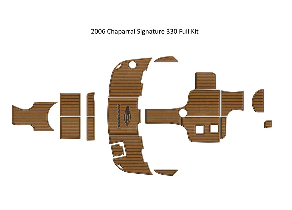 2006 Chaparral Signature 330 Swim Platform Cockpit Boat EVA Teak Deck Floor Pad
