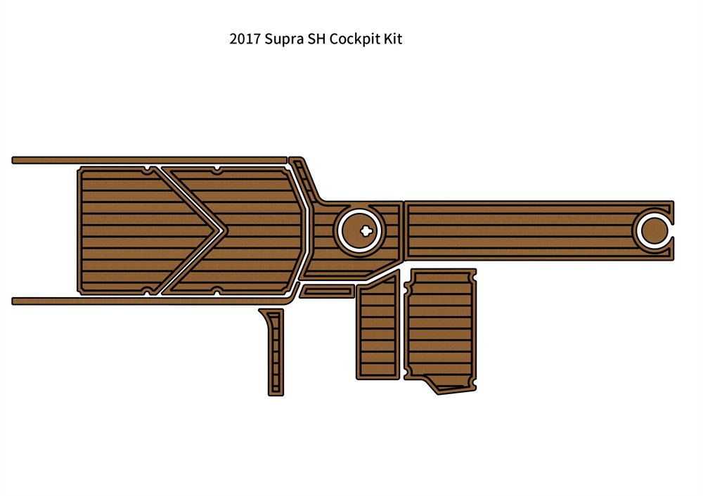 2017 Supra SH Cockpit Kit Mat Boat EVA Foam Teak Deck Flooring Pad Self Adhesive
