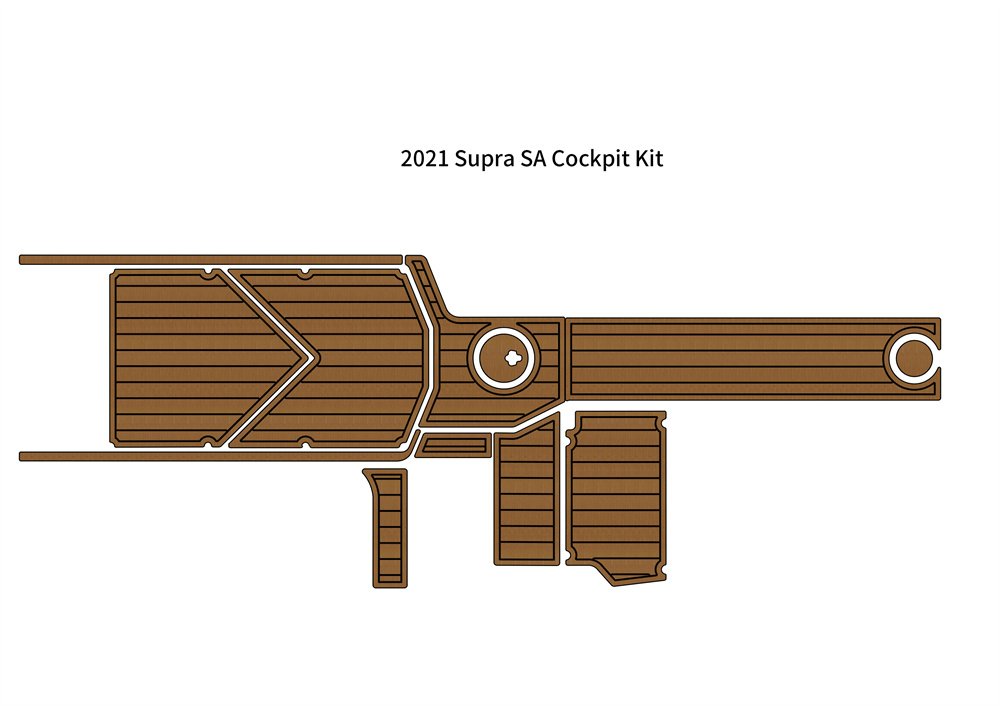 2021 Supra SA Cockpit Kit Mat Boat EVA Foam Teak Deck Flooring Pad Self Adhesive