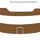 1998 Sea Ray Sundancer 450 DA Swim Platform Pad Boat EVA Foam Teak Deck Floor
