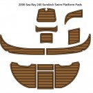 2006 Sea Ray 240 Sundeck Swim Platform Pad Boat EVA Foam Teak Deck Floor Mat