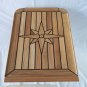 Balcony Folding Teak Table Top 380x600/510x750mm Marine Boat Yacht Caravan RV