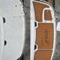 2004 Bryant 234 Swim Platform Bow Mat Boat EVA Foam Faux Teak Deck Flooring Pad