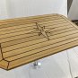 Boat Rectangular Teak Table Top Star Inlay Square Corner 4 Sizes Marine Yacht RV