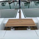 Boat Folding Teak Table Top 340/680x1250mm 13.4/36.8x49.2 Inch Marine Yacht RV