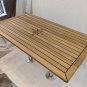 Boat Folding Teak Table Top 340/680x1250mm 13.4/36.8x49.2 Inch Marine Yacht RV