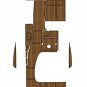 2009 Fountain 48EC Engine Room Cockpit Pad Boat EVA Foam Faux Teak Floor Mat