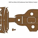 2005 Four Winns 245 Sundowner Swim Platform Cockpit Pad Boat EVA Teak Deck Floor