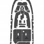 2019 Sea Fox Commander 226 Swim Platform Cockpit Boat EVA Foam Faux Teak Deck Floor Mat Pad