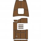 1994 Sea Ray 230 Sundancer Swim Platform Cockpit Bow Pad Boat EVA Faux Teak Deck Floor Mat