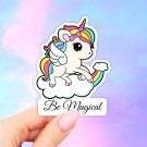 Unicorn Laptop Stickers, Vinyl Stickers, Aesthetic stickers, car decal, water bottle sticker