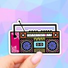 Tape Recorder. Music Laptop Stickers, Vinyl Stickers, Aesthetic stickers, water bottle sticker