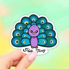 Peacock Laptop Stickers, Vinyl Stickers, Aesthetic stickers, water bottle sticker