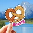 pretzel Laptop Stickers, naughty sticker, Vinyl Stickers, Aesthetic stickers, water bottle sticker