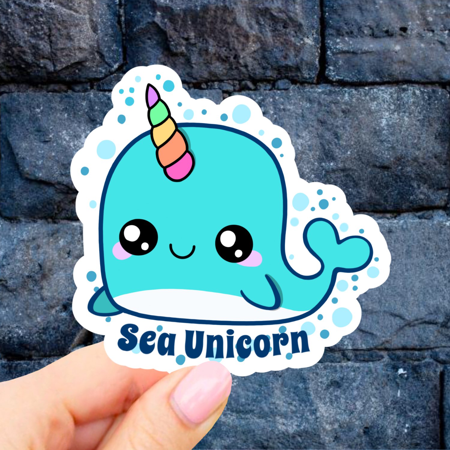 Sea Unicorn Laptop Stickers Vinyl Aesthetic Stickers Car Decal