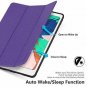 iPad Air 2019 Case Slim PU Leather Auto Sleep Wake Feature Stand Magnetic Purple