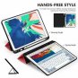iPad Air 2019 Case PU Leather Slim Viewing Typing Angles Stand Case Crayon Red