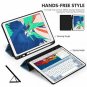 iPad Air 2019 Case Slim Trifold Stand PU Leather Cover Pencil Holde Yale Blue