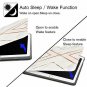 IPad Air 2019 Case Protective Multi-Angles Stand Rugged Marble Gold Stripes