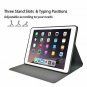IPad Air 2019 Case Protective Multi-Angles Stand Rugged Marble Gold Stripes