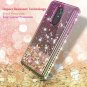 LG Stylo 4 Case Glitter Floating Flowing Sparkle Flexible TPU Protective Gold
