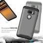 LG V35 ThinQ Case Heavy Duty Extreme Protection Rugged Slim Dual Metallic Slate