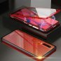 Huawei P30 Case 360° Full Body Cover Touchable Strong HD Tempered Glas Black&Red