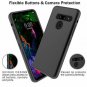 LG G8 ThinQ Case Heavy Duty Shockproof  Tempered Glass Screen Protector  Black
