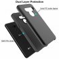 LG G8 ThinQ Case Heavy Duty Shockproof  Tempered Glass Screen Protector  Black