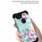 Google Pixel 3 XL case Unique Hybrid Three Layer Heavy Duty Released Peonies