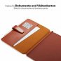 iPad Air 2019 Case Brown Genuine Cowhide Leather Pencil Holder Smart Folio