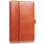 iPad Air 2019 Case Brown Genuine Cowhide Leather Pencil Holder Smart Folio