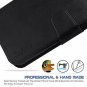 LG G8 ThinQ Case PU Leather Wallet Stand Feature Credit Cards Pocket - Black
