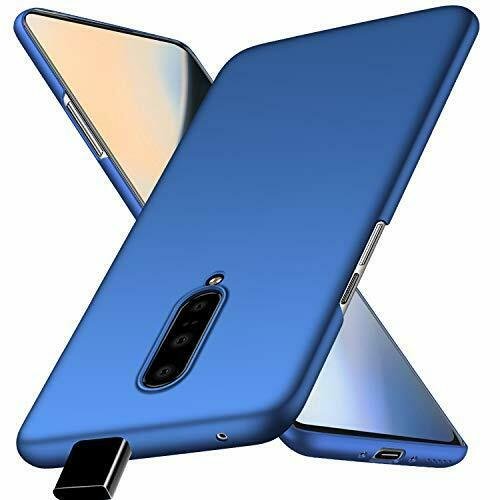 OnePlus 7 Pro Case Ultra-Thin Minimalist Slim Protective Phone Case Smooth Blue