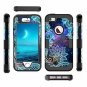 iPhone 5 5S SE Case Floral Three Layer Heavy Duty Hybrid Sturdy Armor Mandala