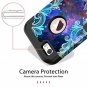 iPhone 5 5S SE Case Floral Three Layer Heavy Duty Hybrid Sturdy Armor Mandala