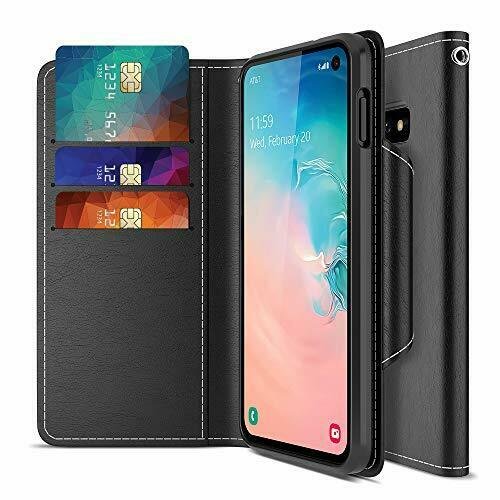 Samsung Galaxy S10e Case Wallet Series Stand Feature]PowerShare Friendl Closure