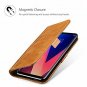 LG V30 Genuine Leather Case Vintage Wallet Folding Kickstand Card Holder Brown