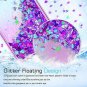 LG V35 ThinQ Case With HD Screen Protector Girls Women Quicksand Teal/Purple